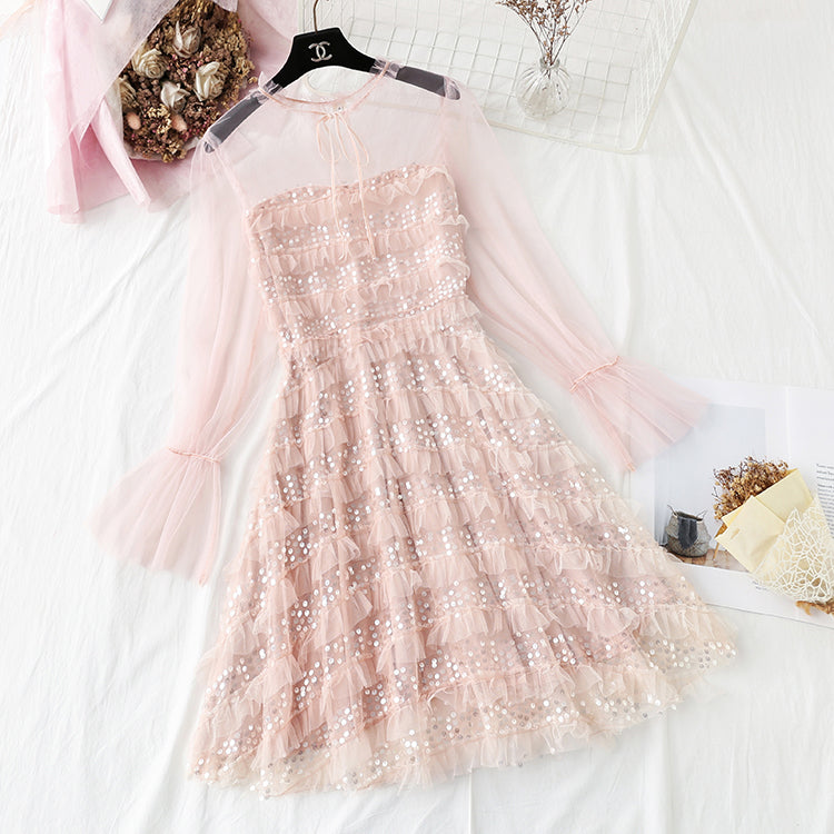 Französische erste Liebe kleiner duftender Windnetz-Feenrock 4306