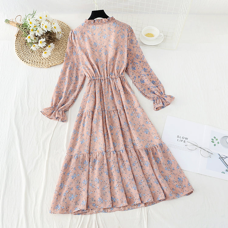 Das neue französische Minderheitenkleid im Retro-Stil hat einen Kordelzug in der Taille 4572