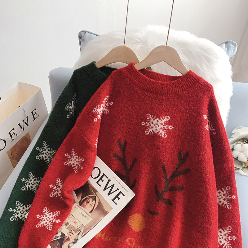 Festive Christmas clothes Ketong fawn sweater  5257