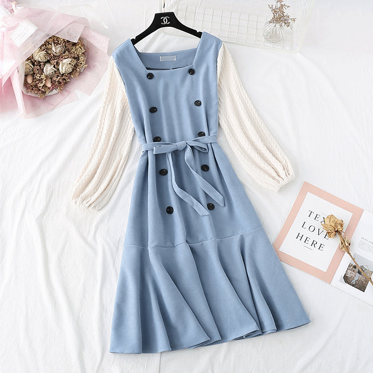 Jupe longue queue de poisson taille super fée rétro française 3981