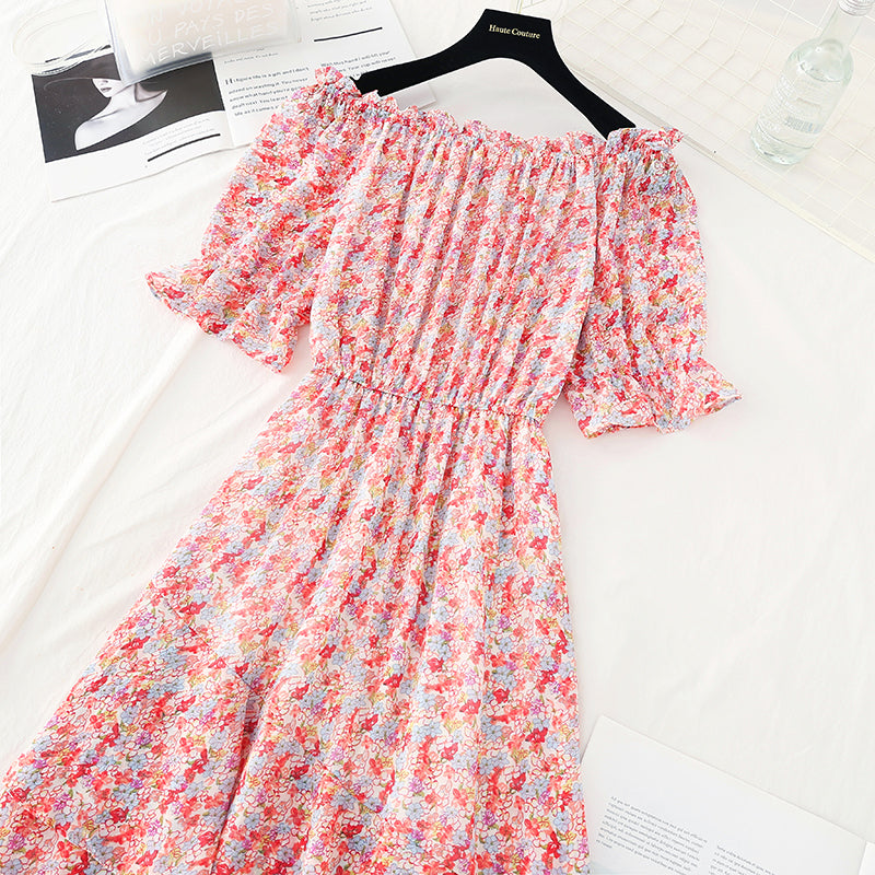 Straight shouldered skirt with thin waist, Fairy Dress  4666