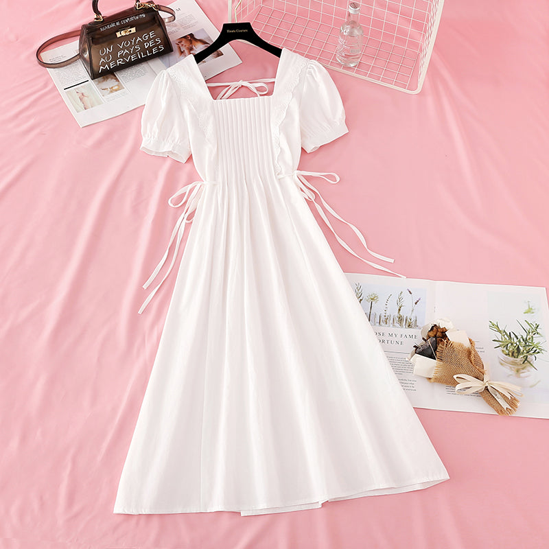 New French gentle wind purple skirt fairy super xiansen long skirt  4513