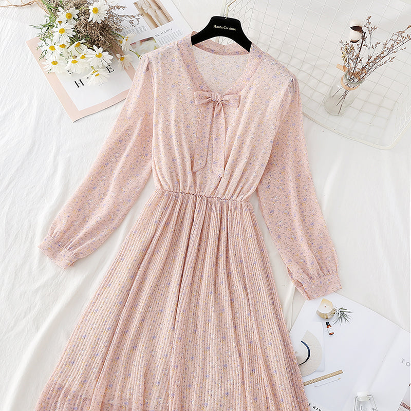 Slim bottomed skirt, inner temperament, versatile Chiffon Skirt  4085