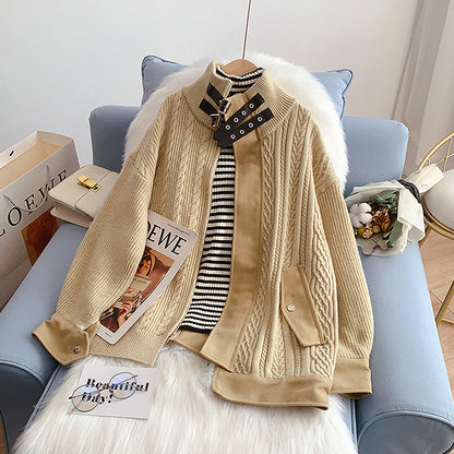 Women's Sense of Minority Strickjacke Mantel 5204