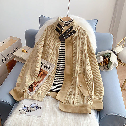 Women's Sense of Minority Strickjacke Mantel 5204