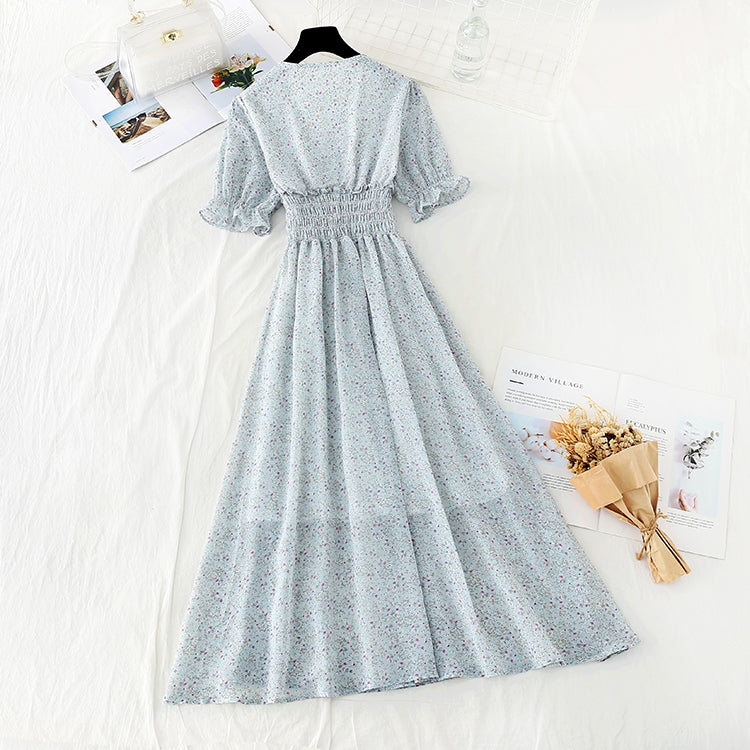 The new waist is slim and French Retro High skirt  4650