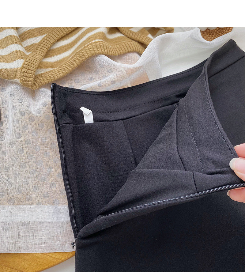 Korean version light proof design leg ring casual short skirt  5392