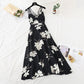 Broken Flower Chiffon dress female French first love skirt retro super Fairy  4108