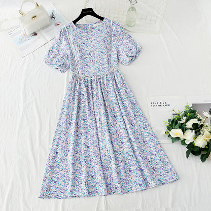 New French pearl suspender long skirt sweet temperament small skirt  4869