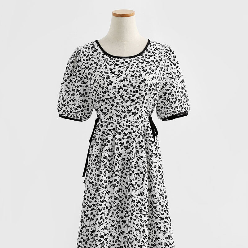 New chiffon dress with slim waist  4279