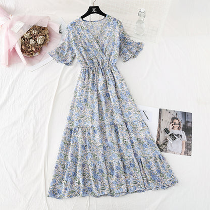 Neuer Stil, sanfter Wind, schmale Taille, großer französischer Retro-Swing-Rock 4603