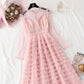 Mesh lace dress small fragrance layer upon layer cake long skirt  4294