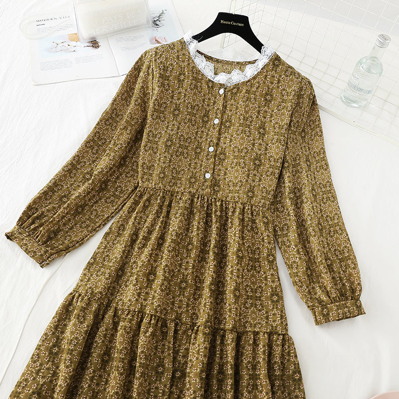 Spitze Spitzenkragen Knopf hoher dünner Bund Kleid Taille 3931