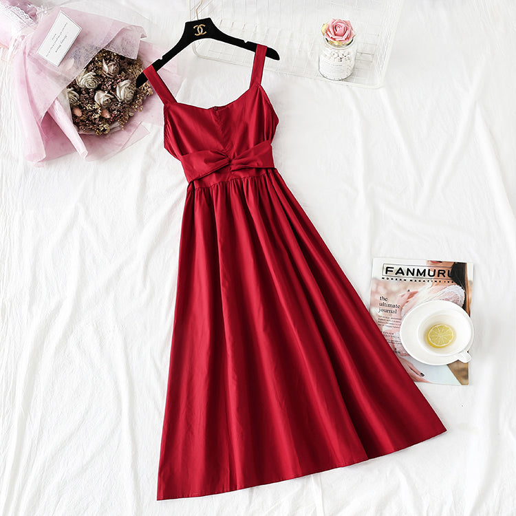 Avocado Green suspender dress super xiansen Department  4104