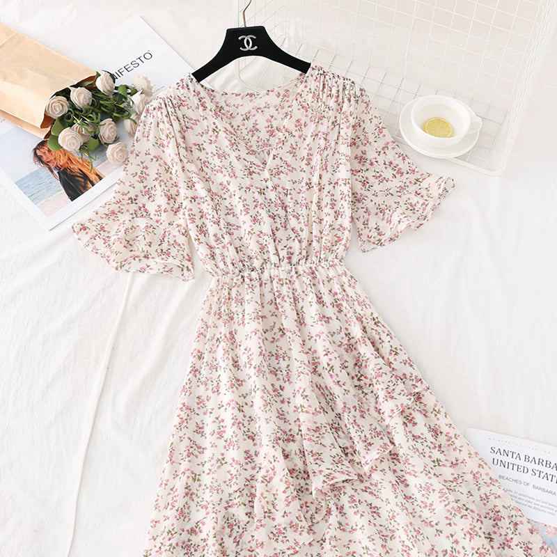 Neu Kikyo First Love Mori Chiffonrock mit unregelmäßigen Rüschen 4589