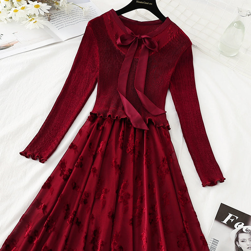 New light luxury celebrity super slim design high-end knee length skirt  4774