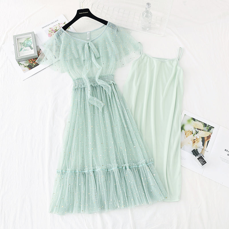 Neuer französischer sanfter Feenrock Super Xiansen langer Stil 4613