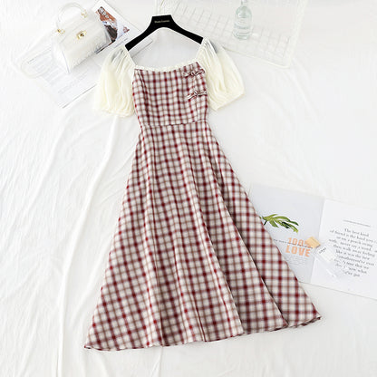 Improved cheongsam dress with slim waist  4189