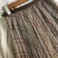 New plaid print net gauze skirt, thousand bird shape skirt  3704