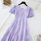 Small fragrance waist closing thin skirt French Vintage chiffon long skirt  4679