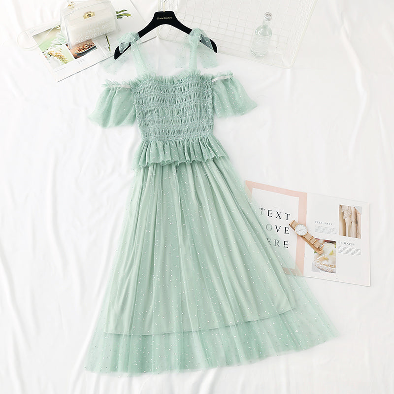 The new waist is slim, French retro skirt  4391