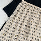 Big dot and small bug printed, new , chiffon pleated skirt  3567