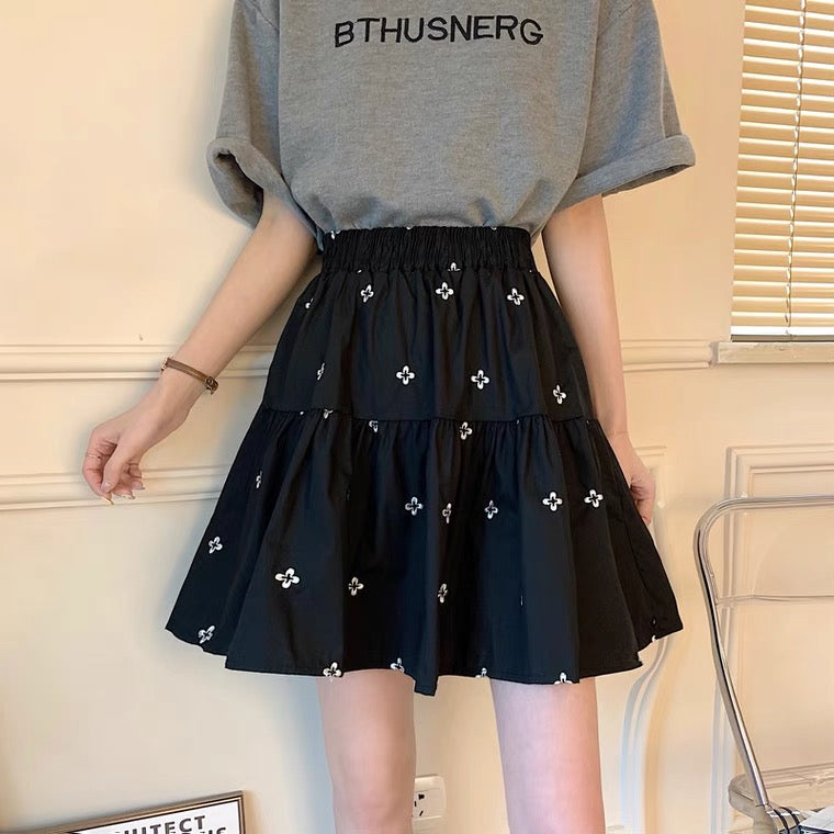 New , heavy embroidery skirt, A-line skirt  3550