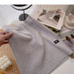 High waist elastic knitted Hip Wrap Skirt  5287