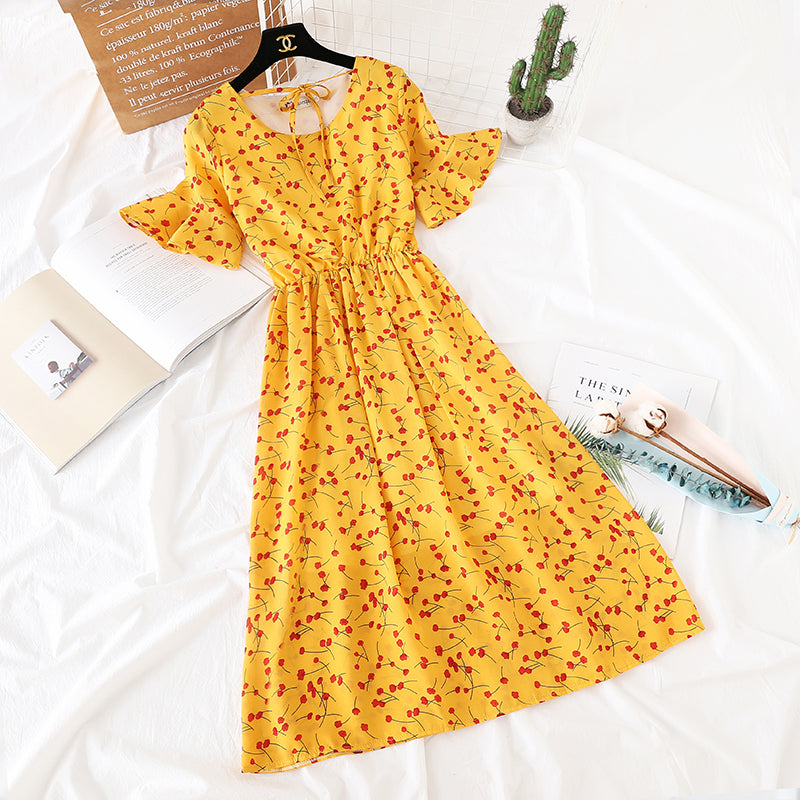 Broken Flower Chiffon Skirt popular in France  4473