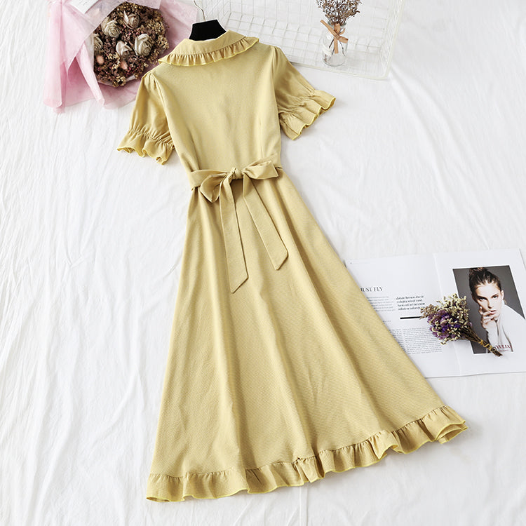 Narrow waist French Platycodon skirt  4481