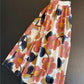 New spring/summer, bright, comfortable cotton, A-line printed skirt  3566