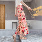 Summer, new style, chiffon split skirt, floral, high waist tie, beach sun protection holiday wrap skirt  3628