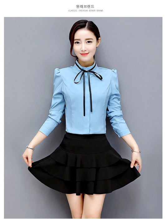 New style, large size chiffon skirt, pleated elastic high waist, A-line bottom skirt  3660