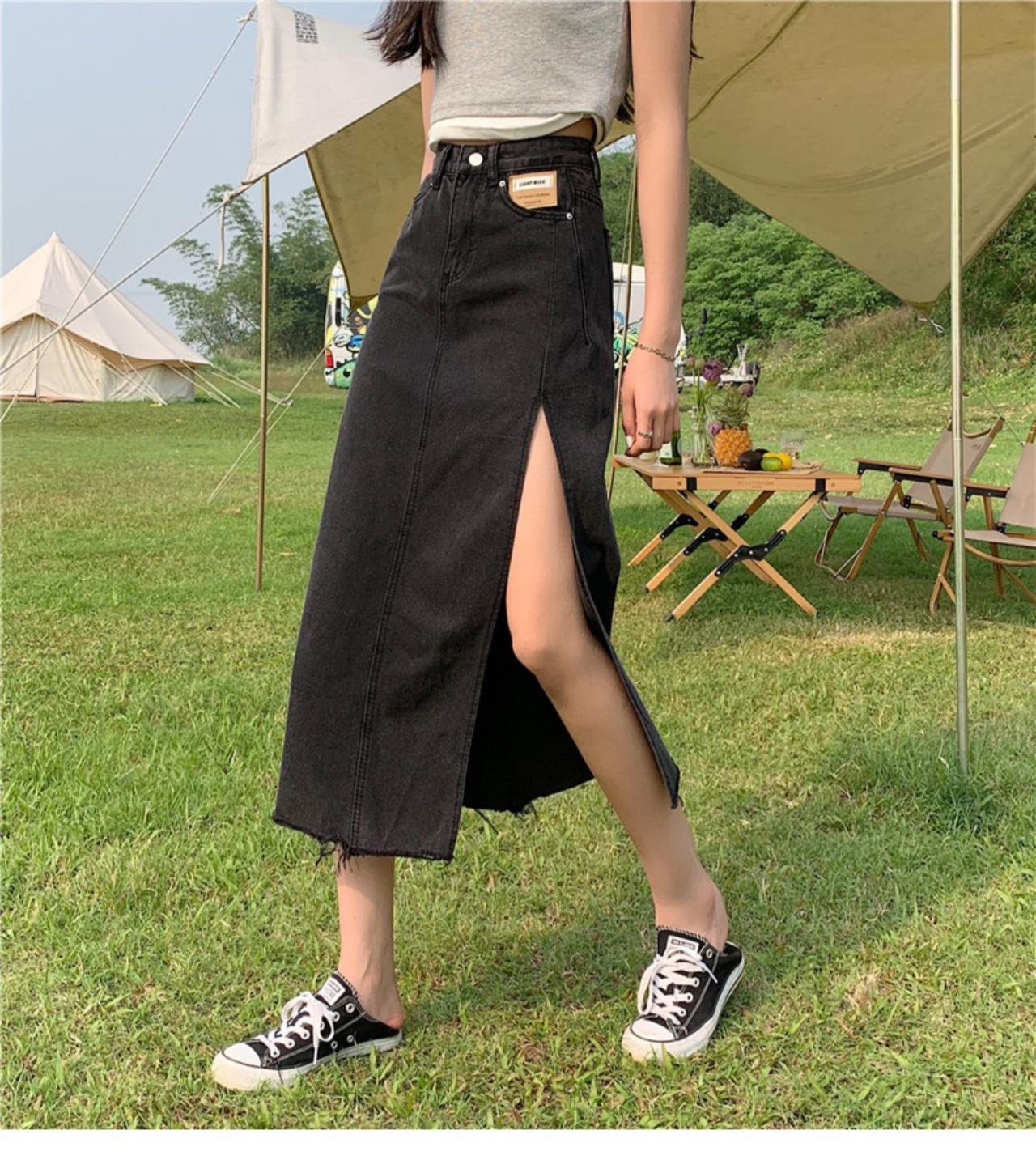 Denim skirt, summer, new style, slim and buttock length skirt  3659