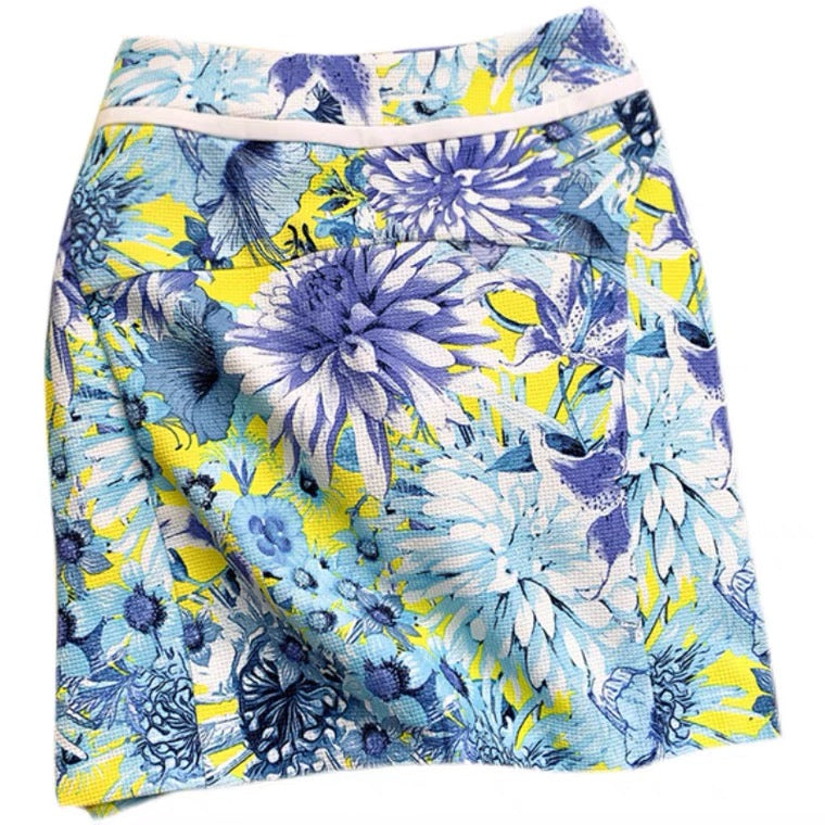 Sens de la peinture à l'huile de Van Gogh, demi-jupe à imprimé frais, jupe portefeuille à la hanche 3593