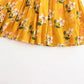 New, little fresh temperament skirt, flower fairy A-line skirt  3572