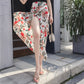 Summer, new style, chiffon split skirt, floral, high waist tie, beach sun protection holiday wrap skirt  3628