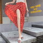 Summer, new style, chiffon split skirt, floral, high waist tie, beach sun protection holiday wrap skirt  3628