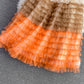 Fairy skirt pleated mesh skirt, versatile, long midi skirt, elastic waist, layer cake skirt, elegant skirt  3530
