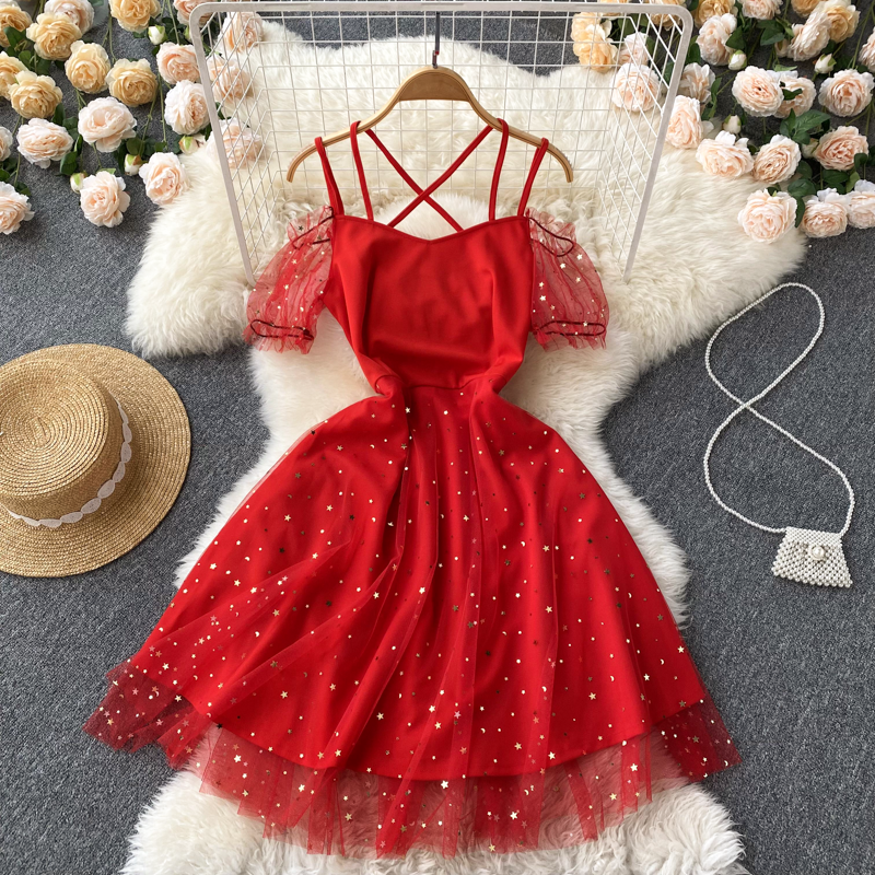 Cute A Line Tulle Short Dress Fashion Dress  10677
